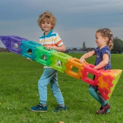 Polydron Large - Transparent, 60 dele| Byggesæt|Tumlinge Legetøj
