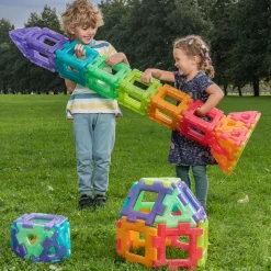 Polydron Large - Transparent, 60 dele| Byggesæt|Tumlinge Legetøj