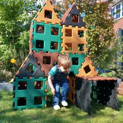 Polydron XL - Natur, 36 dele| Byggesæt|Tumlinge Legetøj
