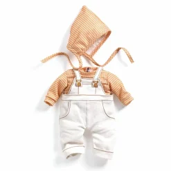 Djeco Pomea dukketøj - Sæt med overalls, Cannelle| Dukker