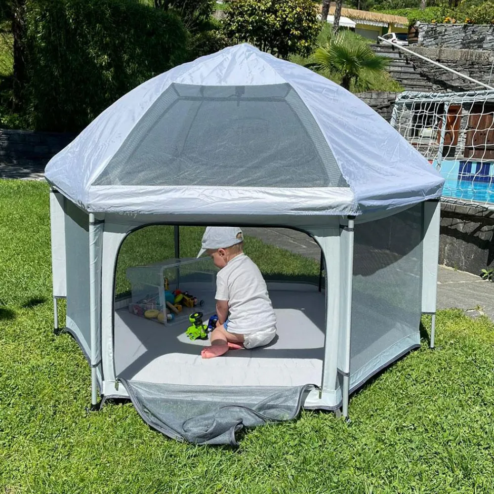 Pop-up hyggehule - Lysegrå| Udeleg|Legetelt