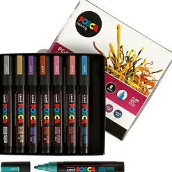 Posca tusser PC-5M - Metallic, 8 stk.| Påske|Tegne- & Malegrej