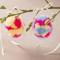 Creativ Company Påskepose - Lav pompon påskeæg, 2 stk| Påske|Kreativ Leg