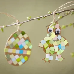 Creativ Company Påskepose - Lav påskepynt med mosaikker, 2 stk| Påske|Kreativ Leg