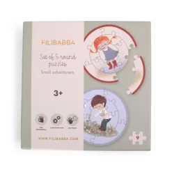 Filibabba Puslespil 5-i-1 - Små eventyrere| Puslespil