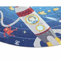 Hape Puslespil m. 100 brikker - Solsystemet| Astronomi|Puslespil