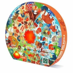 Hape Puslespil m. 100 brikker - Stenalderen| Puslespil