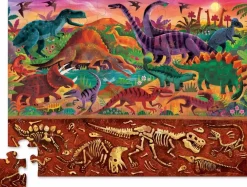 Crocodile Creek Puslespil m. 48 brk. - Over/Under - Dino World| Dinosaur Legetøj|Puslespil