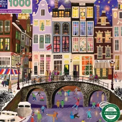 eeBoo Puslespil med 1.000 brikker - Amsterdam| Voksenværk|Puslespil
