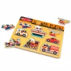 Melissa & Doug Puslespil med lyd - køretøjer| Puslespil|Tumlinge Legetøj