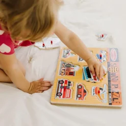 Melissa & Doug Puslespil med lyd - køretøjer| Puslespil|Tumlinge Legetøj