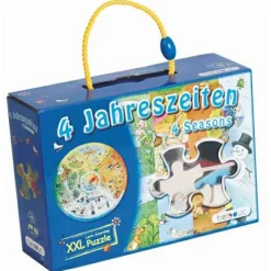 Beleduc Puslespil XXL - De 4 årstider| Sprog & Leg|Skolesjov