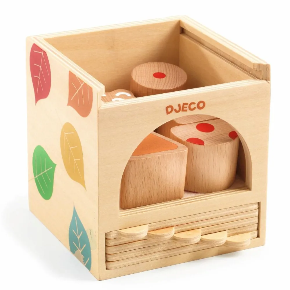 Djeco Puttekasse - BoxBasic| Sorterings- & Stablelegetøj|Tumlinge Legetøj