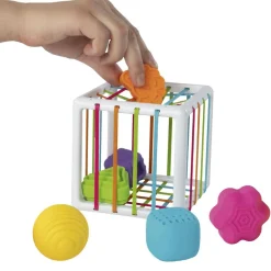 Fat Brain Toys Puttekasse med elastiksider| Tumlinge Legetøj|Sorterings- & Stablelegetøj