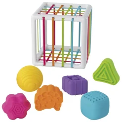 Fat Brain Toys Puttekasse med elastiksider| Tumlinge Legetøj|Sorterings- & Stablelegetøj