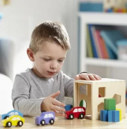 Melissa & Doug Puttekasse med geometriske klodser| Montessori|Tumlinge Legetøj