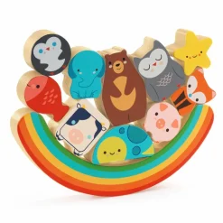 Djeco Puzz & Boom Rainbow - 2-i-1 balancespil| Puslespil|Tumlinge Legetøj