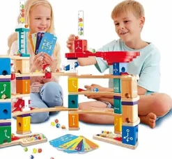 Hape Quadrilla kuglebane - Advanced Coding, 159 dele| Stem Læringslegetøj|Lær At Kode