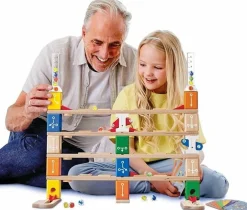 Hape Quadrilla kuglebane - Basic Coding, 130 dele| Stem Læringslegetøj|Lær At Kode