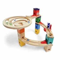 Hape Quadrilla kuglebane - Race to the Finish, 58 dele| Stem Læringslegetøj|Kuglebane