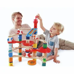 Hape Quadrilla kuglebane - Super Spirals, 129 dele| Stem Læringslegetøj|Kuglebane