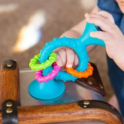 Fat Brain Toys Rangle m. sugekop - Turkis| Rangler|Bidelegetøj