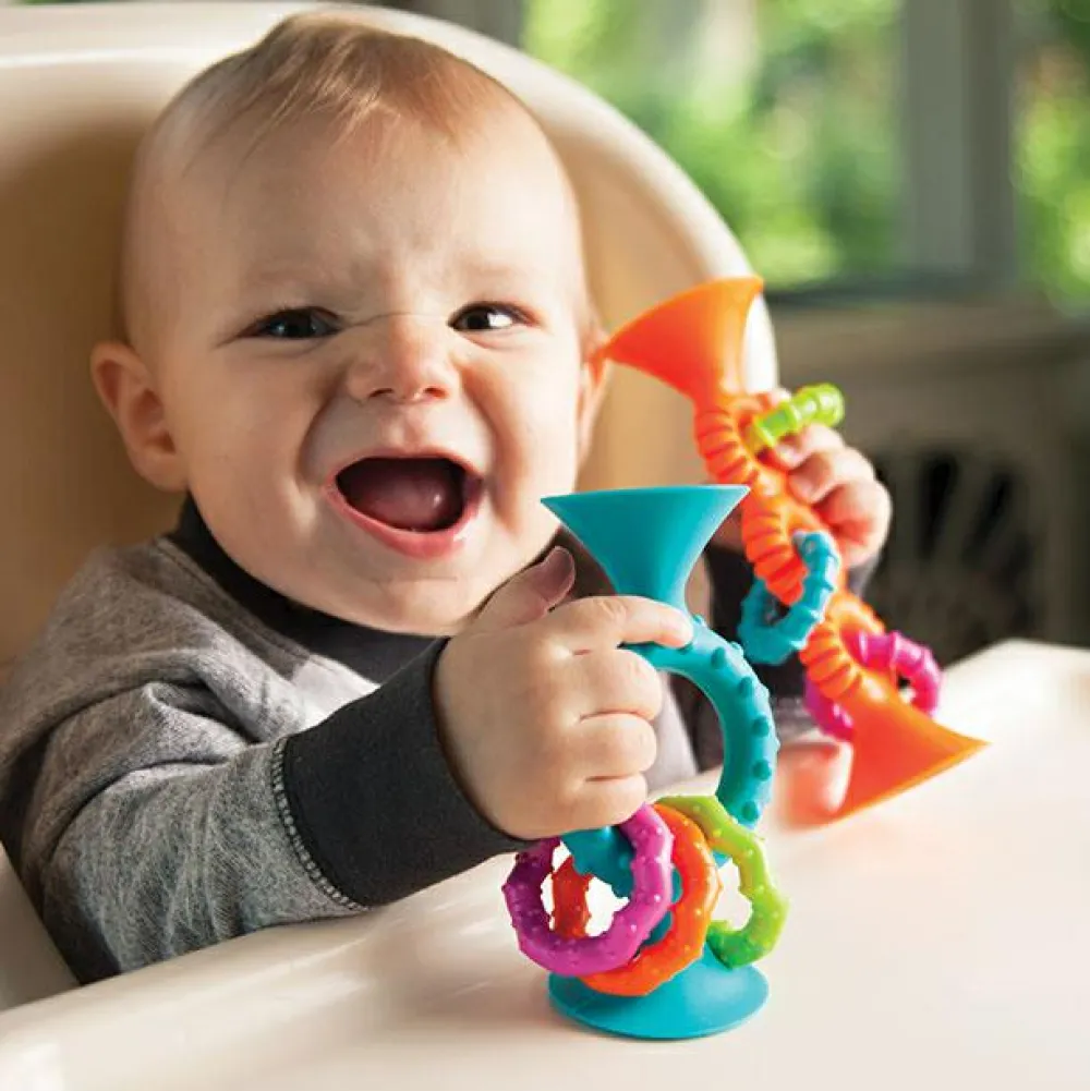 Fat Brain Toys Rangle m. sugekop - Turkis| Rangler|Bidelegetøj