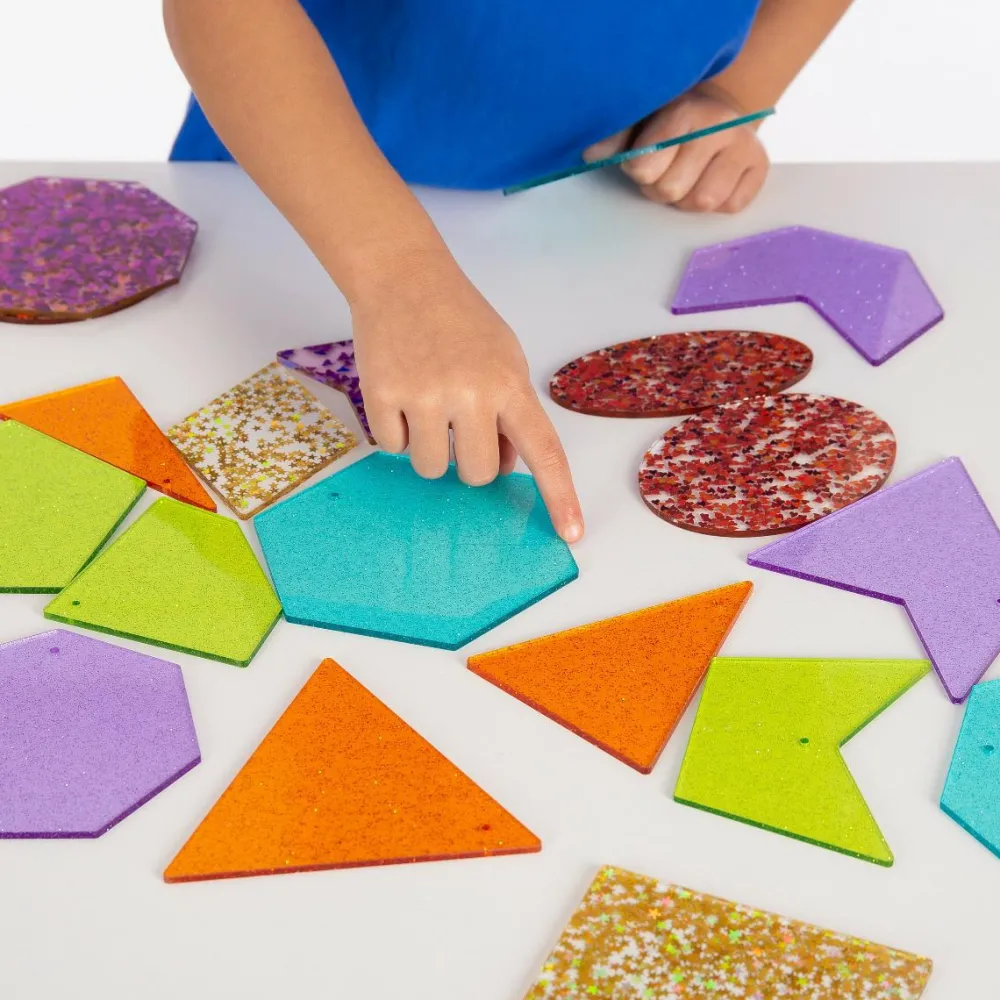 tickit® Regnbue former m. glitter, 21 stk| Montessori|Lysborde