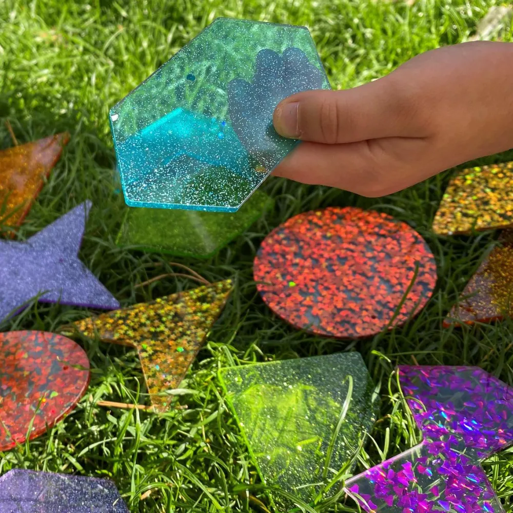 tickit® Regnbue former m. glitter, 21 stk| Montessori|Lysborde