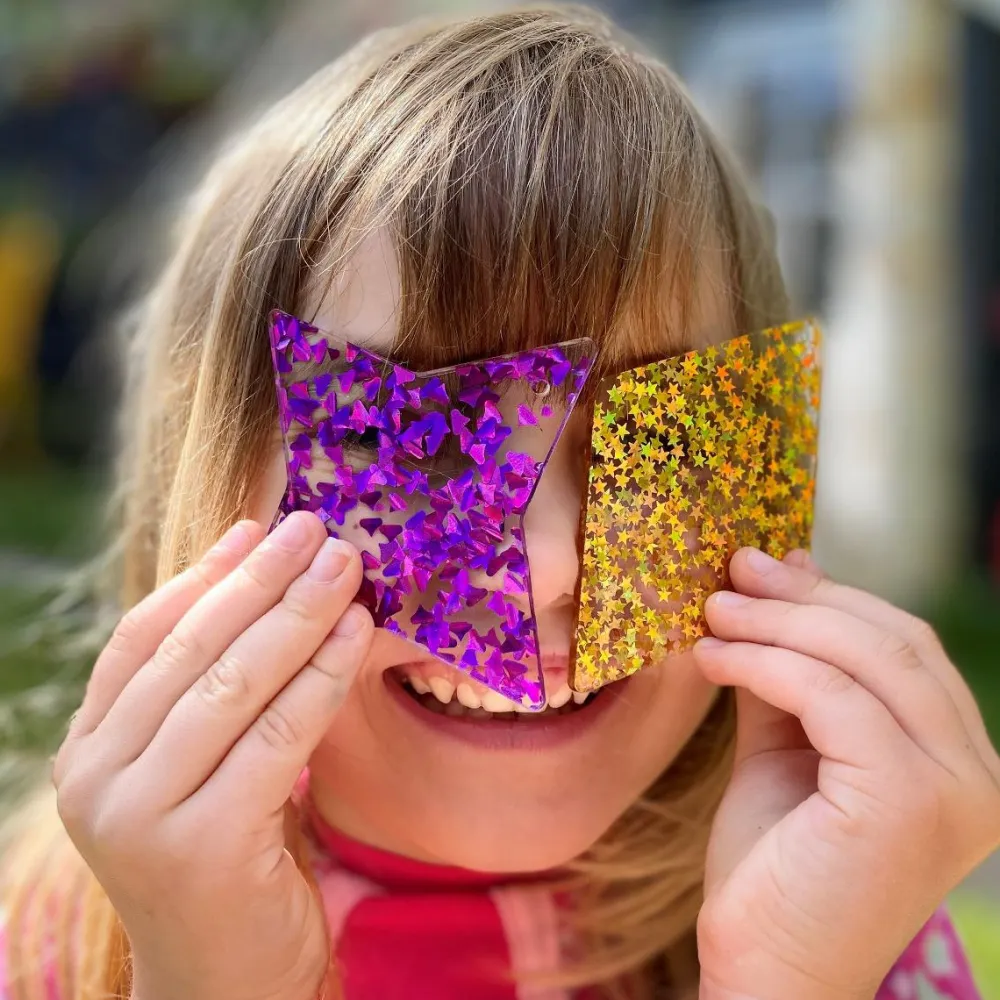 tickit® Regnbue former m. glitter, 21 stk| Montessori|Lysborde