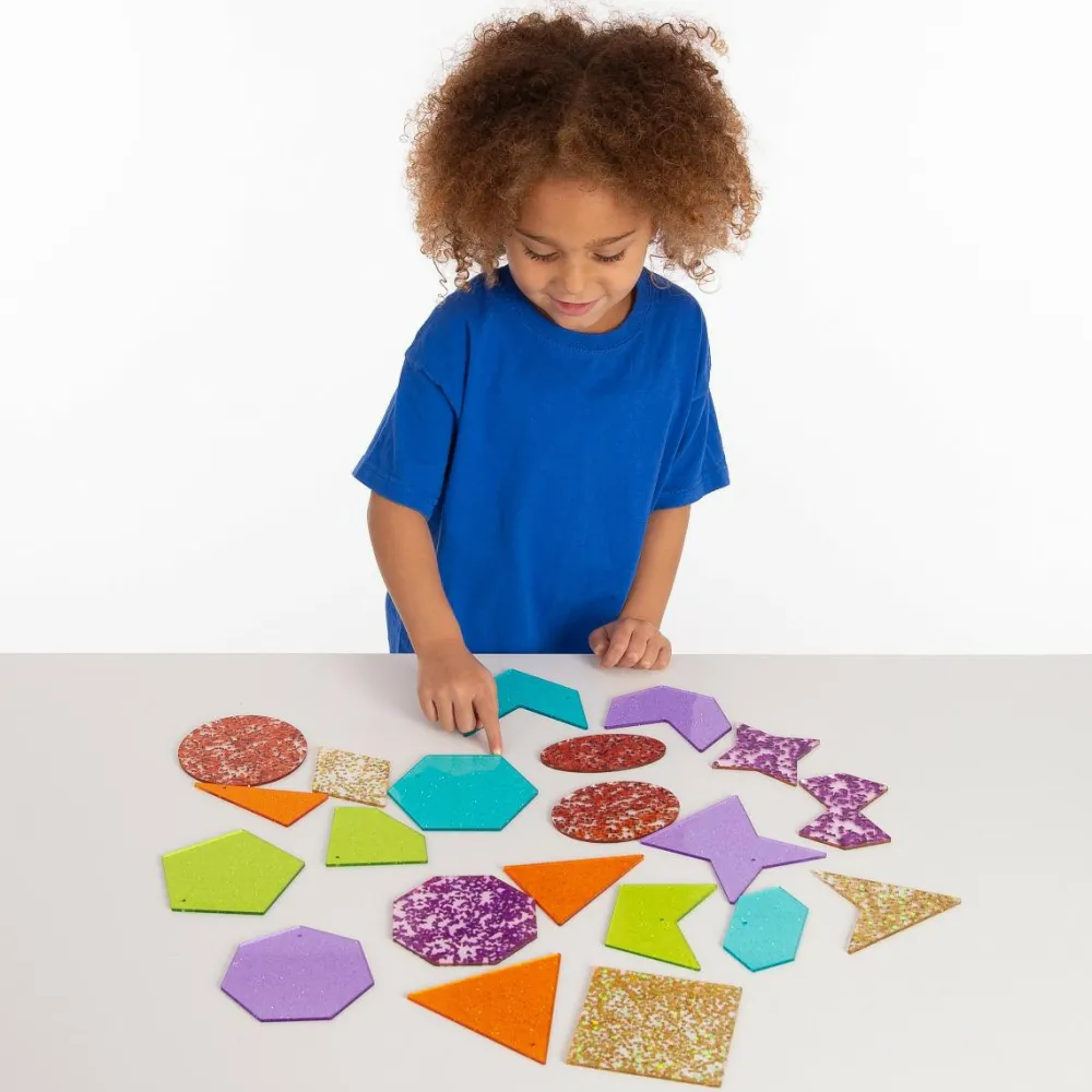 tickit® Regnbue former m. glitter, 21 stk| Montessori|Lysborde