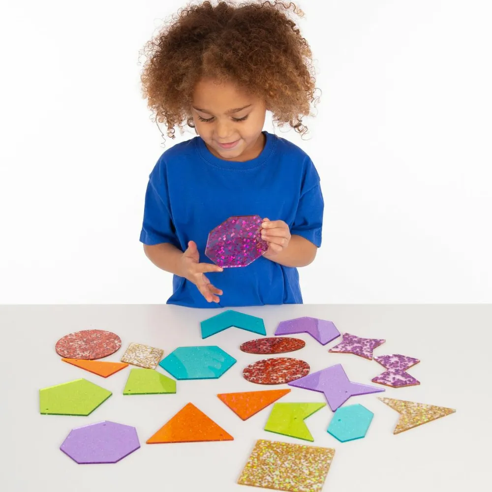 tickit® Regnbue former m. glitter, 21 stk| Montessori|Lysborde