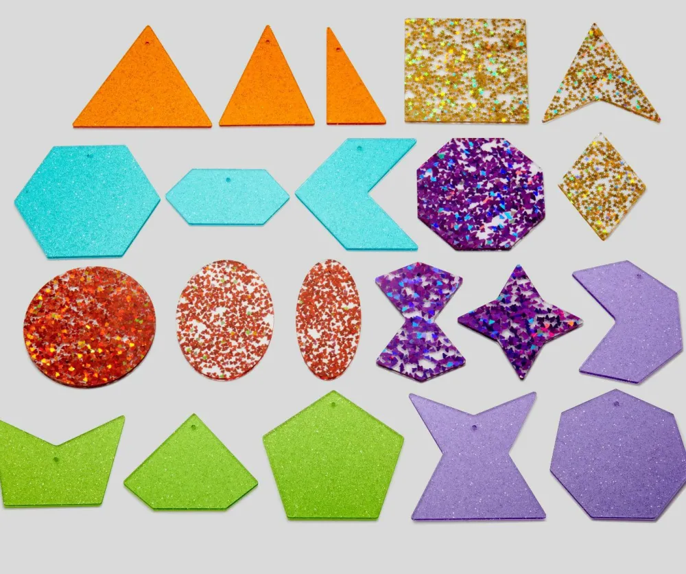 tickit® Regnbue former m. glitter, 21 stk| Montessori|Lysborde