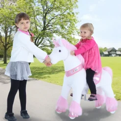 PonyCycle Rid Selv - Enhjørning pink, Medium| Grovmotorik