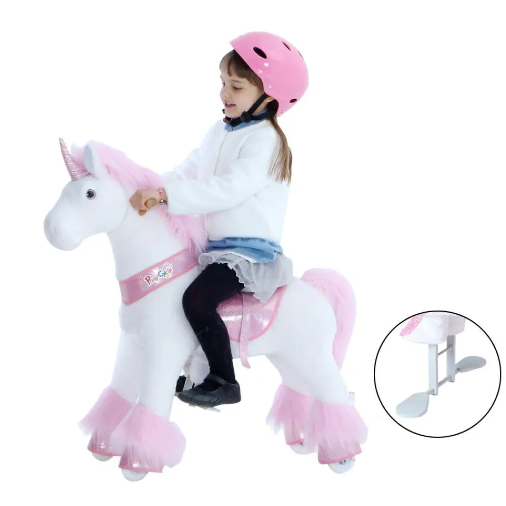 PonyCycle Rid Selv - Enhjørning pink, Small| Grovmotorik