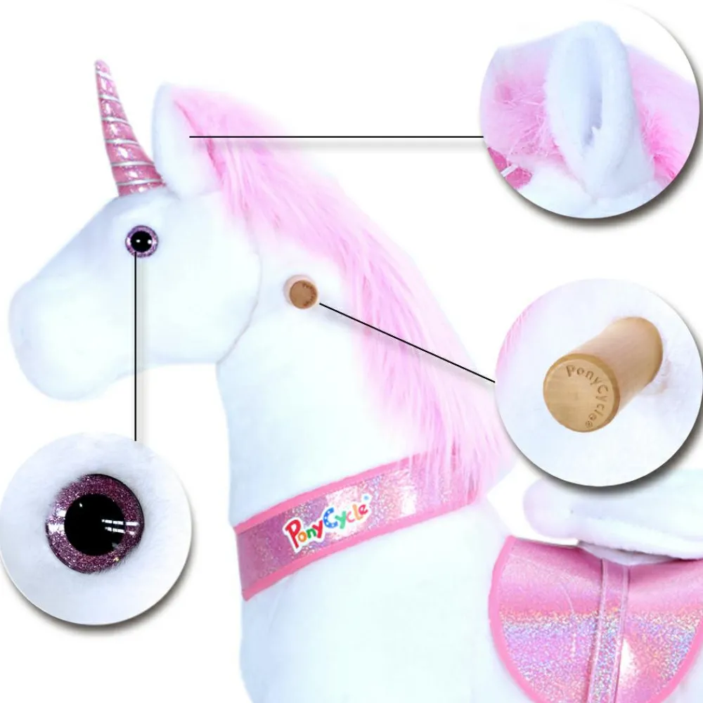 PonyCycle Rid Selv - Enhjørning pink, Small| Grovmotorik