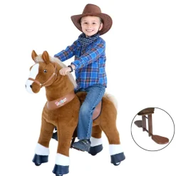 PonyCycle Rid Selv - Hest, lysebrun m. hvid blis, Small| Grovmotorik