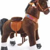 PonyCycle Rid Selv - Hest, mørkebrun m. hvid blis, Medium| Grovmotorik