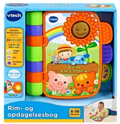 vtech Rim- og opdagelsesbog|Børn Interaktivt Legetøj|Børnebøger