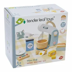 Tender Leaf Røremaskine m. tilbehør, 27 dele| Økologisk Eller Bæredygtig|Trælegetøj