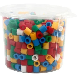 Rørperler maxi - Basisfarver, 550 stk.| Finmotorik|Kreativ Leg