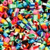 Rørperler midi - Stribede, 10.000 stk.| Kreativ Leg