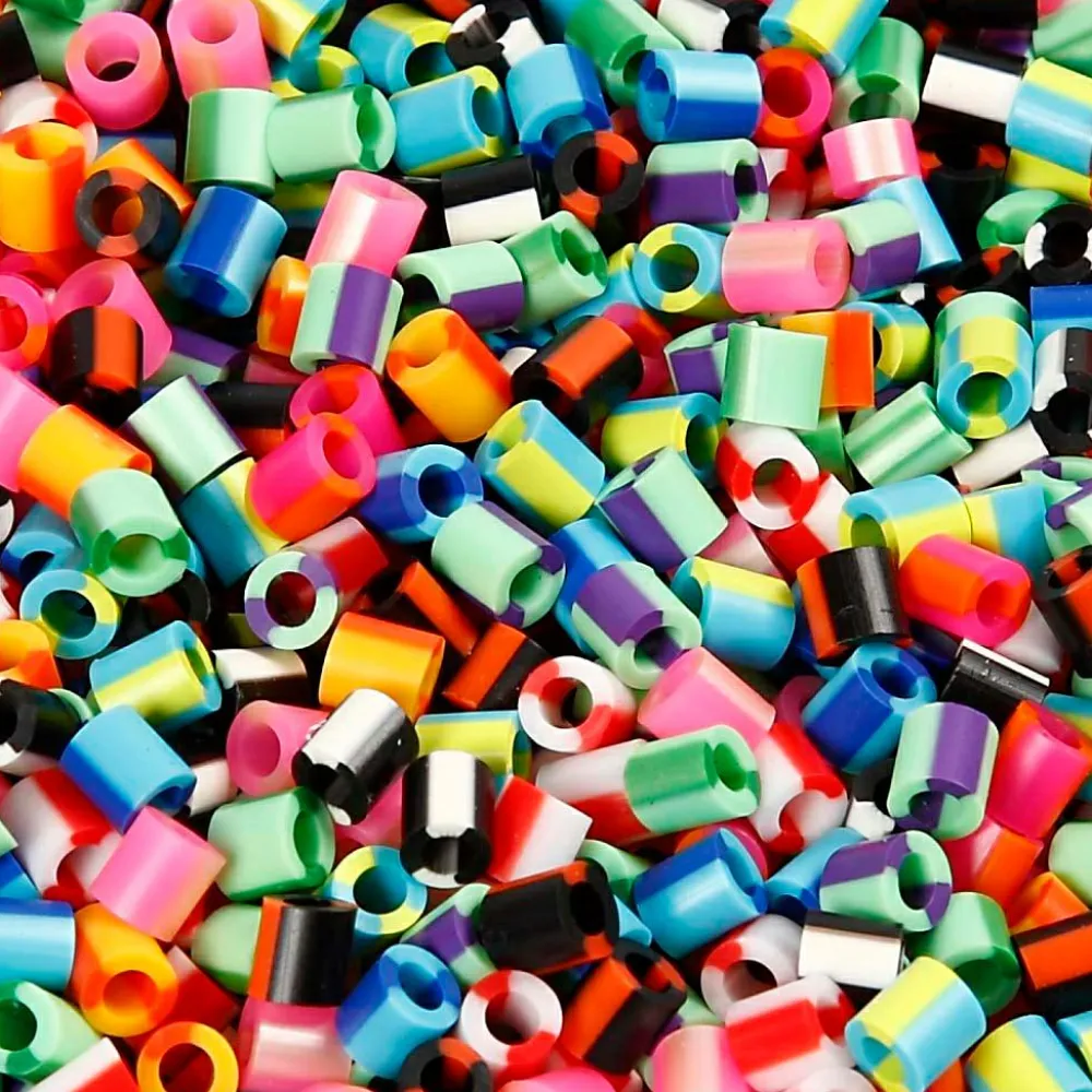 Rørperler midi - Stribede, 10.000 stk.| Kreativ Leg