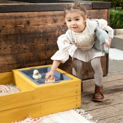 MUDDY BUDDY® Sandkasse - Space Saver, Gul| Udeleg