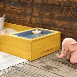 MUDDY BUDDY® Sandkasse - Space Saver, Gul| Udeleg