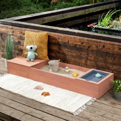MUDDY BUDDY® Sandkasse - Space Saver, Rosa| Udeleg