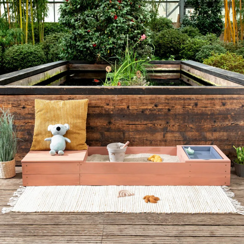 MUDDY BUDDY® Sandkasse - Space Saver, Rosa| Udeleg