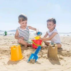 Hape Sandleg - 5-i-1 sandsæt| Legetøj Til Ferien|Strand- & Sandlegetøj