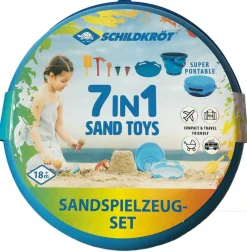 Sandleg - Spandsæt med 7 dele - Blå| Udeleg|Strand- & Sandlegetøj