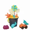 B. Toys Sandleg - Spandsæt med 8 dele - Blå| Udeleg|Strand- & Sandlegetøj